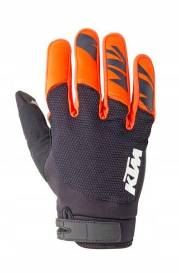 POUNCE GLOVES BLACK KTM S - obrazek 2